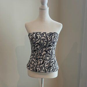 White House Black Market size 0 strapless spaghetti strap top
